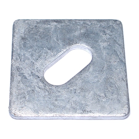 Midwest Fastener Square Washer, Fits Bolt Size 5/8 in , Steel Galvanized Finish, 50 PK 50266